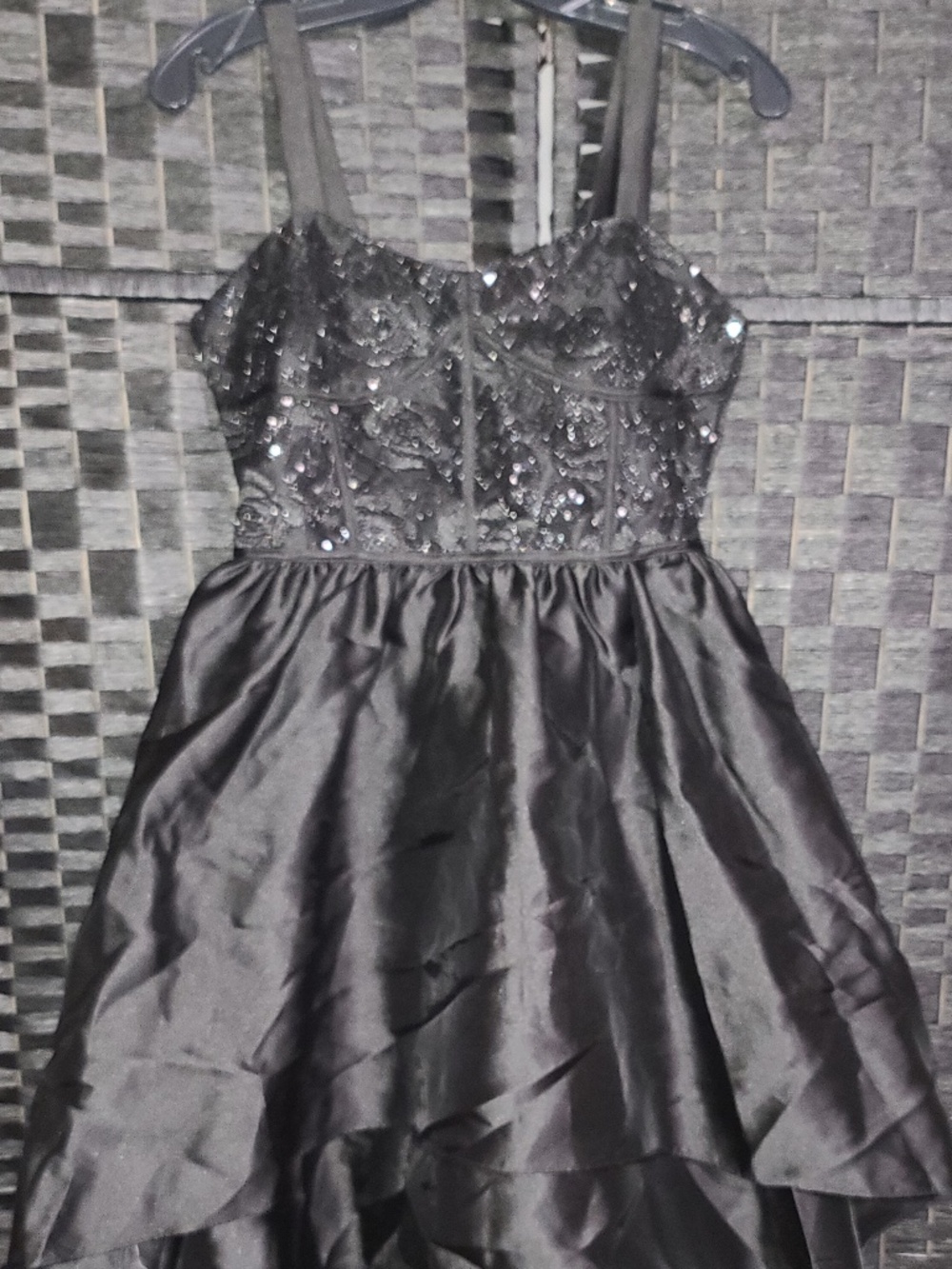 Bonnie Jean Big Girls Sleeveless Floral-Embroidered/High-Low dress  size 16 NWOT